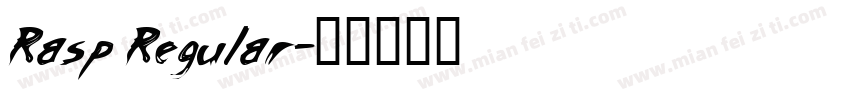 Rasp Regular字体转换